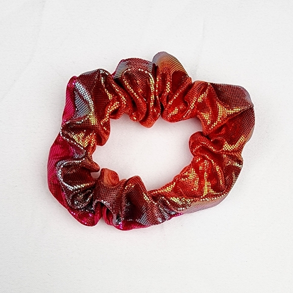 4 FOR $16 🔥Metallic Shimmer Scrunchie Hair Tie - Picture 1 of 5